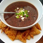 Black Bean Soup & Chili Lime Tortilla Chips
