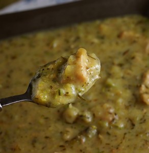 Roasted Broccolini, Potato, and Smoked Gouda Soup