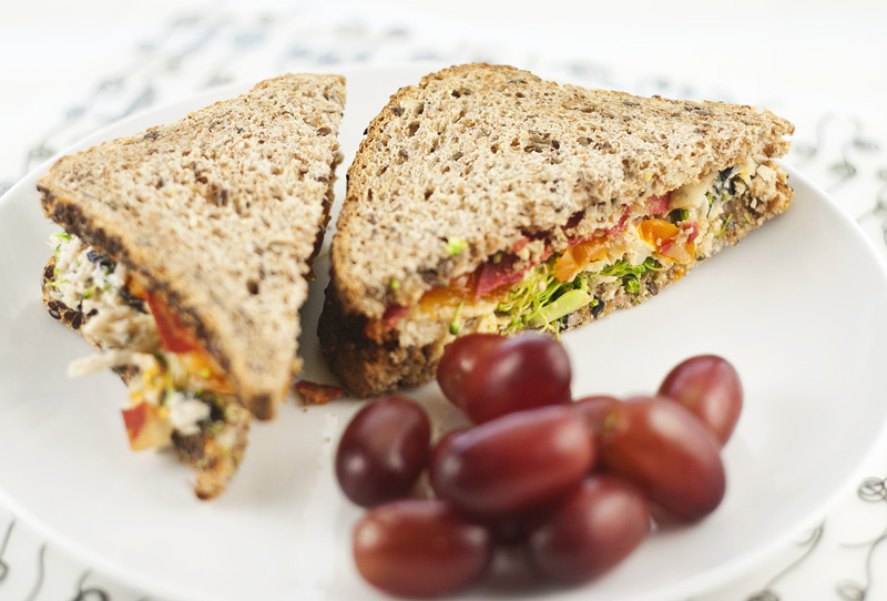 Mock Chicken Salad Sandwich