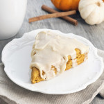 Pumpkin Scones w/ Brown Butter Glaze