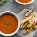 Rosemary Tomato Soup & Grilled Cheese “Fries”