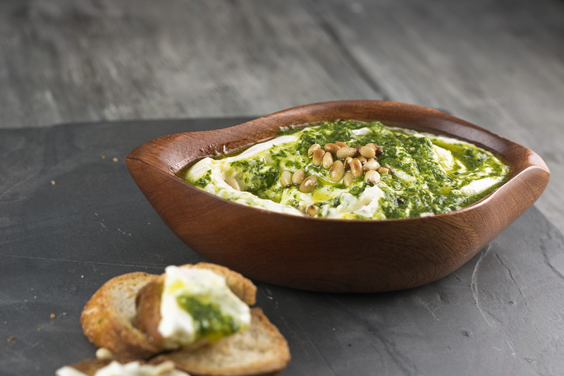 Whipped Feta with Herb Oil